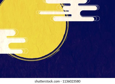 
Moon view image, background illustration