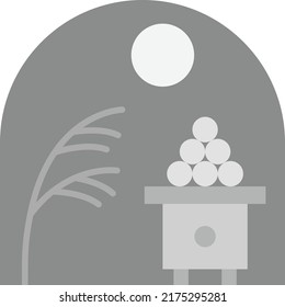 Moon Viewing Ceremony icon vector image. Can also be used for Seasonal. Suitable for mobile apps, web apps and print media.