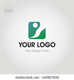 Concepto de diseño de logotipos de luna y formas- vectorial