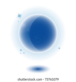 Moon - weather forecast bright icon - vector