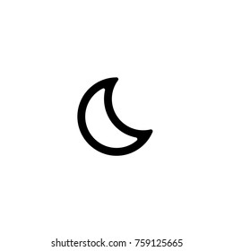 Moon Weather Icon. Vector.