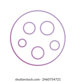 moon with white background vector stock illustration