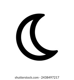 moon_night icon. Simple vector sign