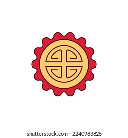 the mooncake icon is suitable for your web, apk or project with a chinese new year theme