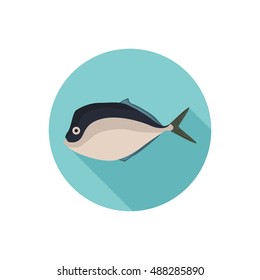 Moonfish color flat icon