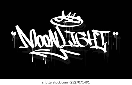 Design de estilo de marca de grafite MOONLIGHT