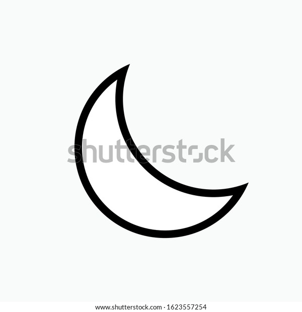 Moonlight Icon. Weather Element Illustration As\
A Simple Vector Sign & Trendy Symbol for Design and Websites,\
Presentation or Apps\
Element.