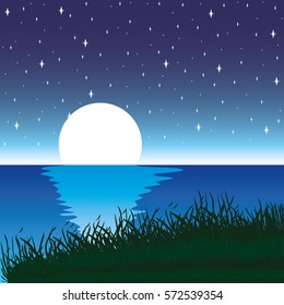moonlight illustration