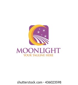 Moonlight Logo. Moonlight Vector Illustration