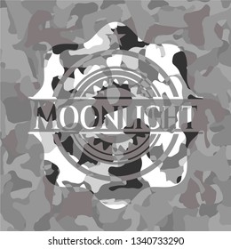 Moonlight on grey camo pattern