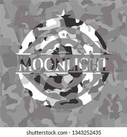 Moonlight on grey camouflaged pattern