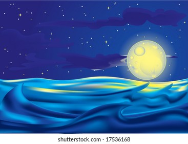 Moonlight over Ocean