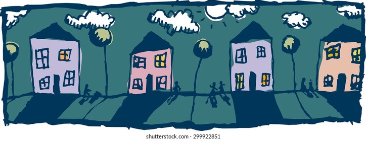 Moonlight street