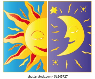 Moonlight and sunlight.