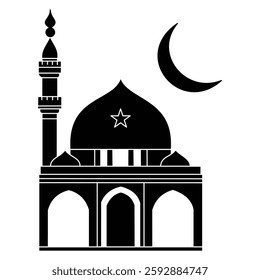 Moonlit Minarets An Islamic Silhouette Story.