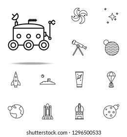 moon-rover icon. Cartooning space icons universal set for web and mobile