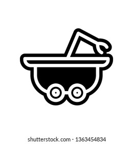 moon-rover icon. Element of Science for mobile concept and web apps icon. Glyph, flat icon for website design and development, app development