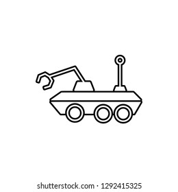 moon-rover icon. Element of Space for mobile concept and web apps icon. Thin line icon for website design and development, app development