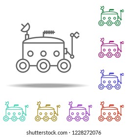 moon-rover icon. Elements of Cartooning space in multi color style icons. Simple icon for websites, web design, mobile app, info graphics