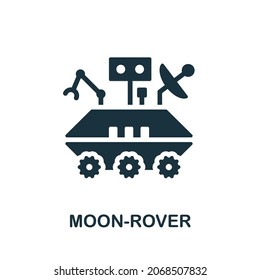 Moon-Rover icon. Monochrome sign from space collection. Creative Moon-Rover icon illustration for web design, infographics and more