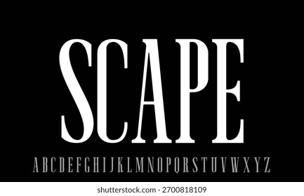 Moonscape Demo vector font alphabet with numbers