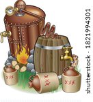 Moonshine cobber still and distillery equipment

