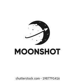 moonshot rocket star logo design