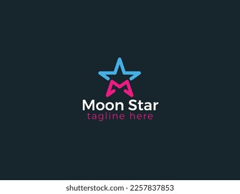 Moonstar logo design - Company logo design