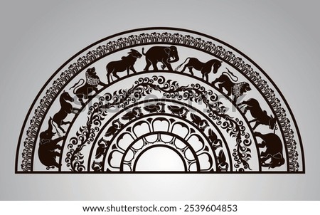 Moonstone is a unique feature of the architecture of ancient Sri Lanka.
