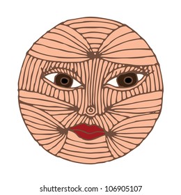 moon/sun face