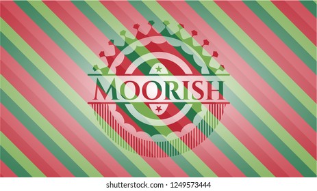Moorish christmas emblem.