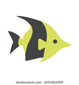 Moorish Idol Vector Flat Icon Design