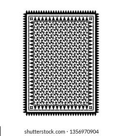 Moorish Vector Geometric Pattern In A Frame