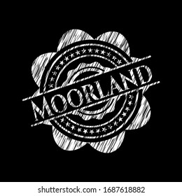 Moorland chalk emblem. Vector Illustration. Detailed.