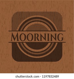 Moorning realistic wood emblem