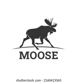 Moose Aggressive simple Logo Design