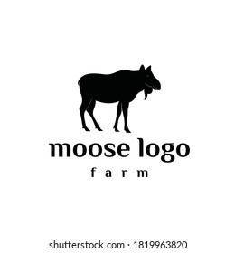 MOOSE ANIMAL VECTOR DESIGN LOGO