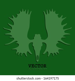 moose antler shape / symbol / vector illustration