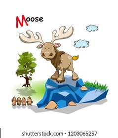 Moose cartoon animal