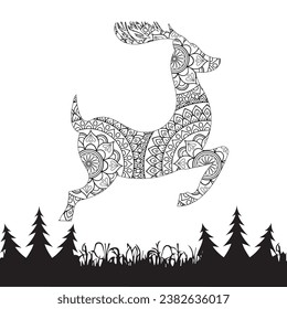 Moose Coloring Page for Adults And Kids