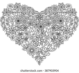 Moose coloring page for adults zen tangle design for coloring printing