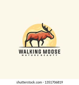 Moose Concept Designs illustration vector template. Suitable for Creative Industry, Multimedia, entertainment, Educations, Shop, and any related business