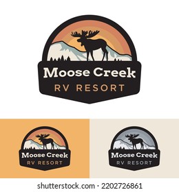 Moose Creek Outdoor Logo, suitable for any outdoor business.