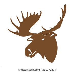 moose deer head