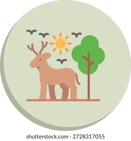 Symbol für flachen Elchkreis