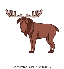 Moose forest animal of canada design