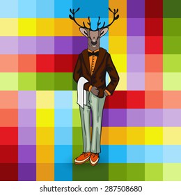 moose in the form of a man Animals as people 