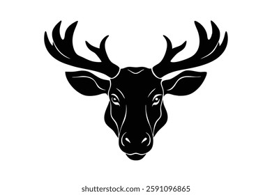 moose head clipart vector illustration