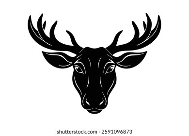moose head clipart vector illustration