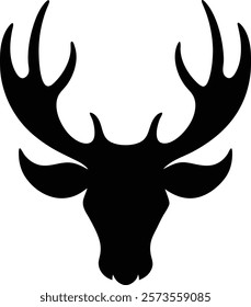 Moose horn isolated vector illustration